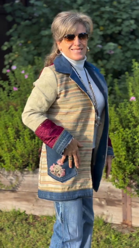 Patchwork and Embroidered Jacket