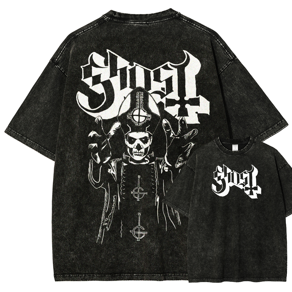 Ghost Unisex Fit Washed T-Shirt 2506012840