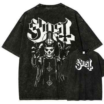 Ghost Unisex Fit Washed T-Shirt 2506012840