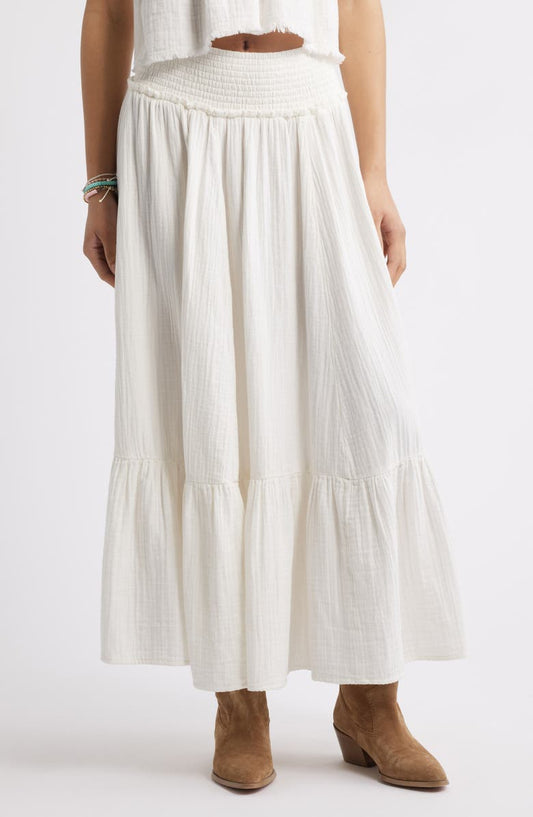Crop Top and Maxi Skirt Set