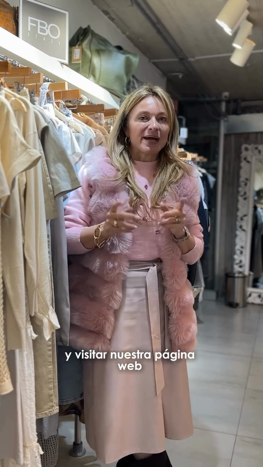 Pink Faux Fur Vest